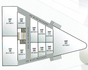 Floor Plan of Anjani Elita Square in Mota Varachha, Surat - Image 317470