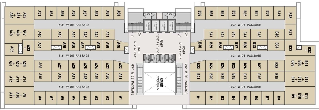 Floor Plan of Infinity Tower in Lal Darwaja, Surat - Image 317599