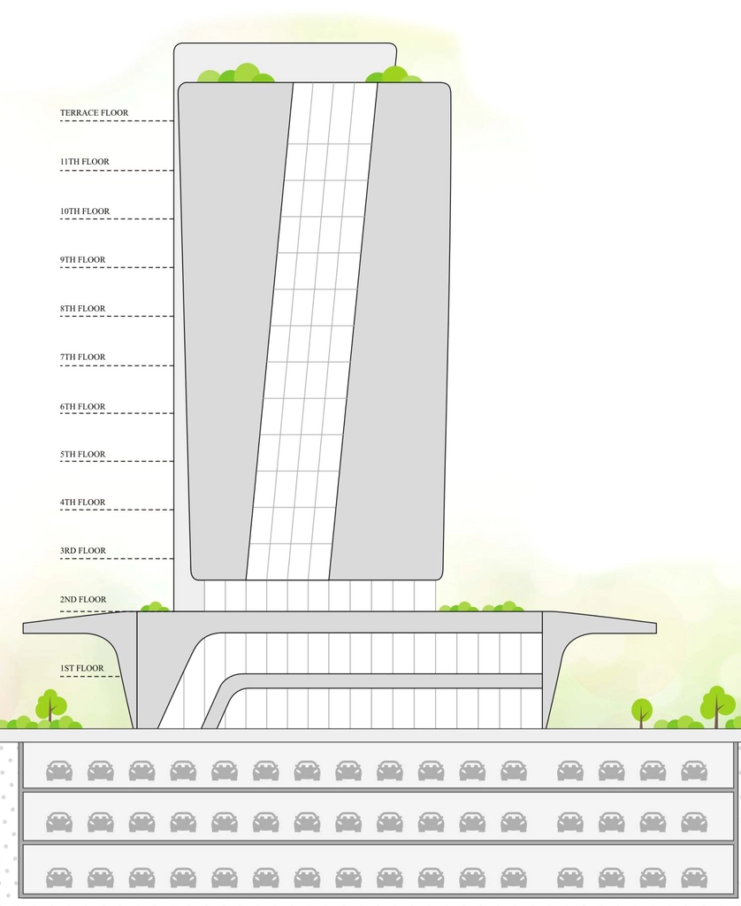 Master Plan of Infinity Tower in Lal Darwaja, Surat - Image 317600