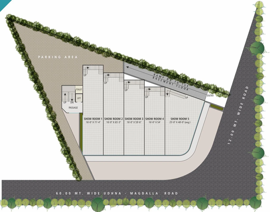 Master Plan of Milestone Atlantis in Vesu, Surat - Image 317613