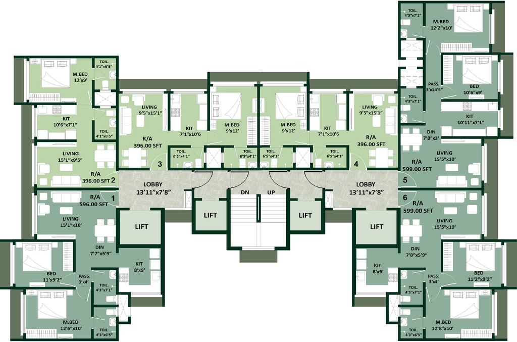 Floor Plan of DPS Rivera in Dahisar East, Mumbai - Image 317656