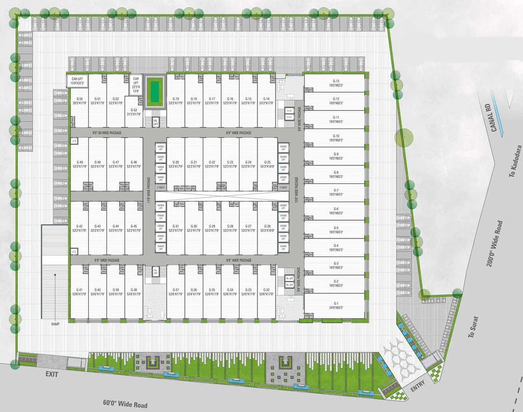 Master Plan of Raghuvir Platinum in Kumbhariya, Surat - Image 317651