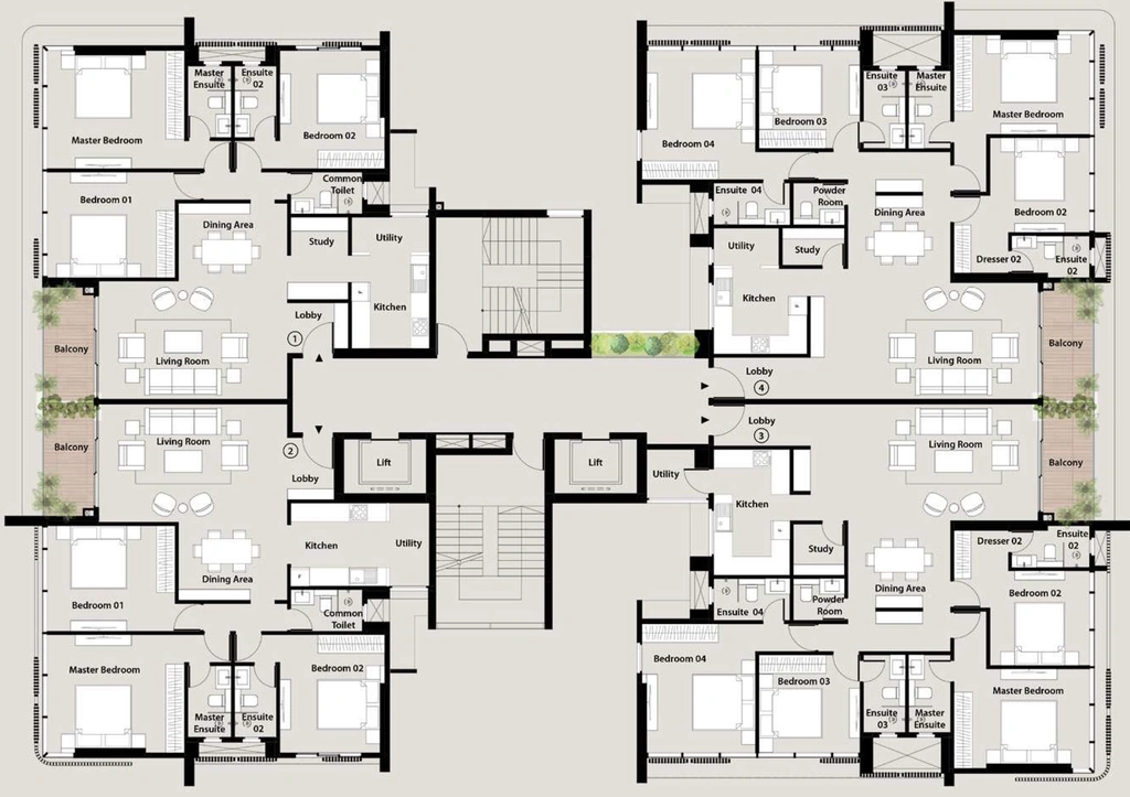 Floor Plan of Silver Stellar in Ghatkopar East, Mumbai - Image 317673