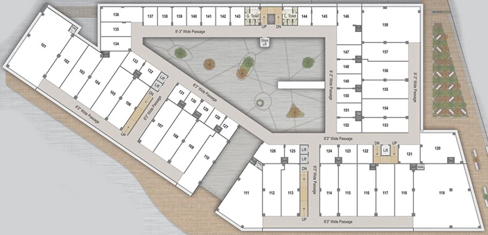 Floor Plan of Avadh Arena in Bharthana, Surat - Image 317714