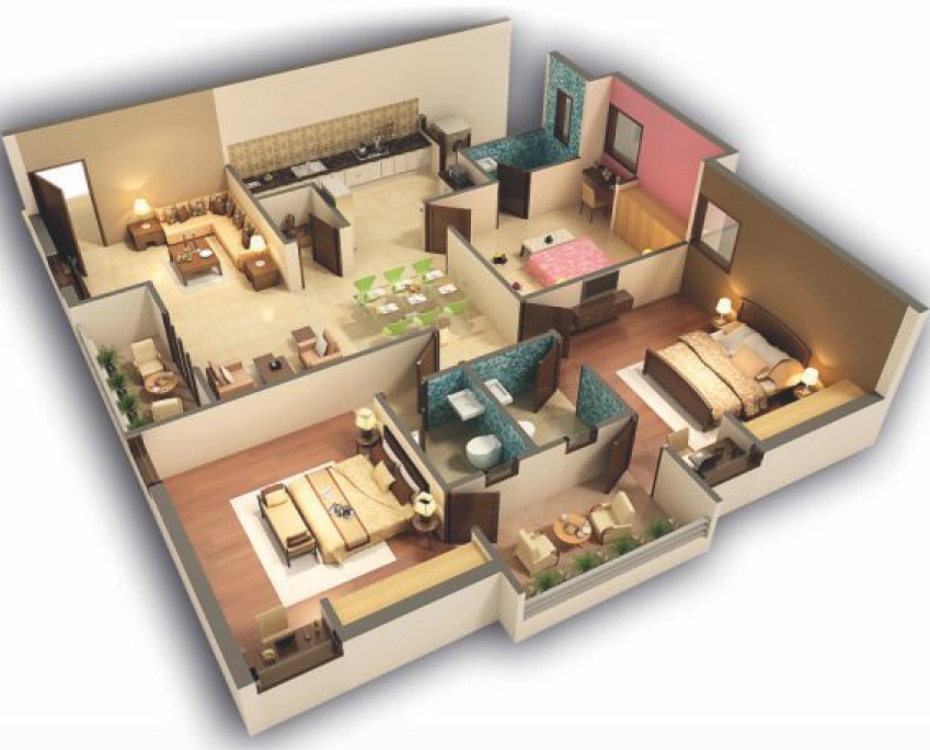 3 BHK Flat in Elite Blossom Heights in Kollur, Hyderabad - Image 868632