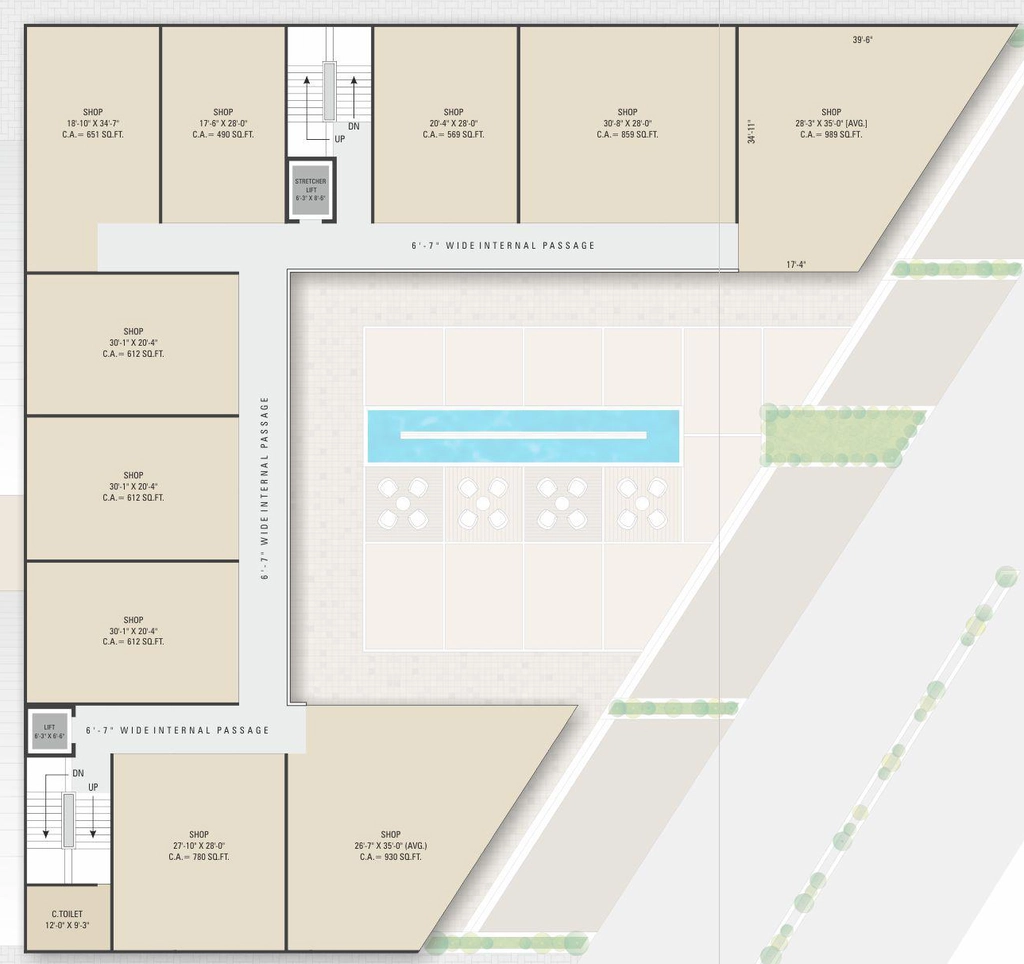 Floor Plan of Blu Eminence in Dahin Nagar, Surat - Image 317791