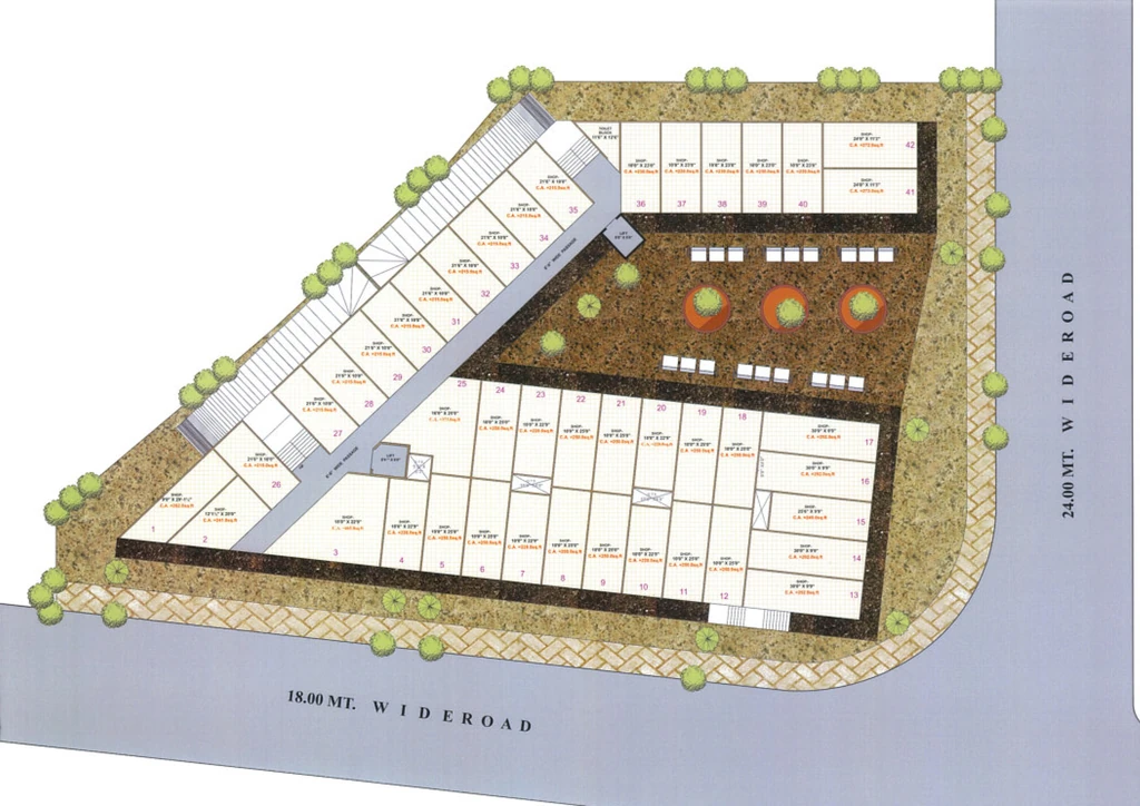 Master Plan of Crystal Plaza in Choryasi, Surat - Image 317821
