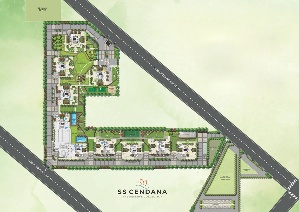 Master Plan of SS Cendana in Sector 83, Gurgaon - Image 317884