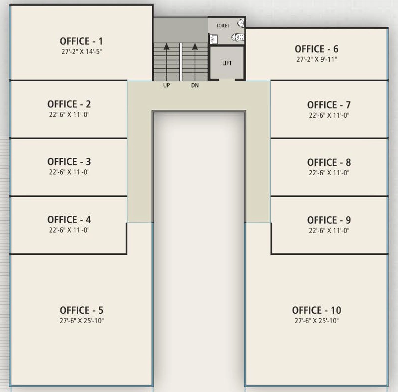 Floor Plan of Milestone Vibrant in Udhana Darwaja, Surat - Image 317944