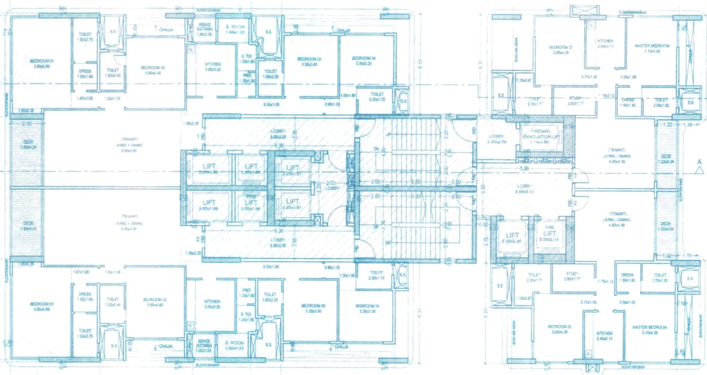Floor Plan of Diljay West Shore in Bandra West, Mumbai - Image 317955