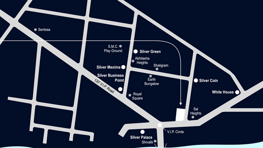 Location of Silver Empire in Mota Varachha, Surat - Image 317974