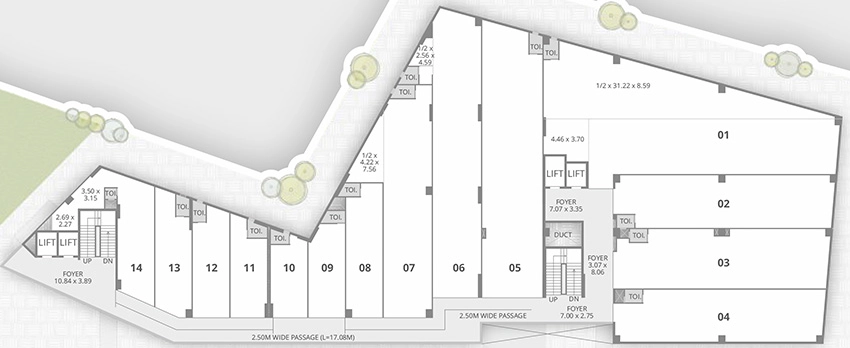 Floor Plan of Aaryan Workspaces 3 in Memnagar, Ahmedabad - Image 318085