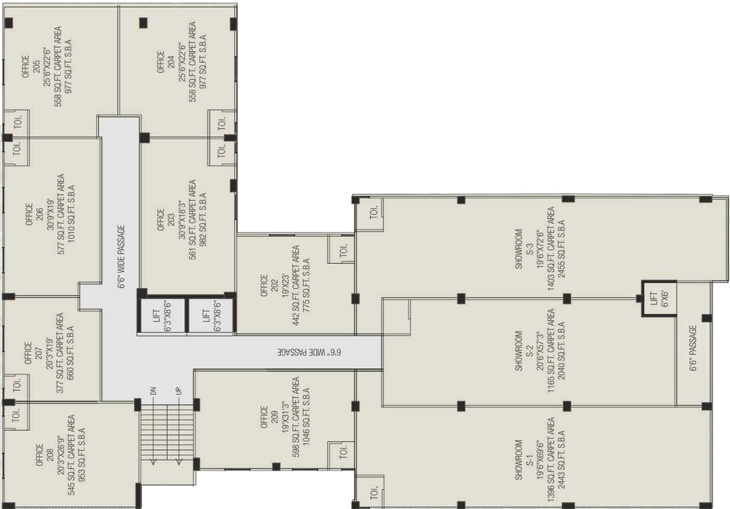 Floor Plan of Lalan Ashwamegh Elegance 3 in Ambawadi, Ahmedabad - Image 318174