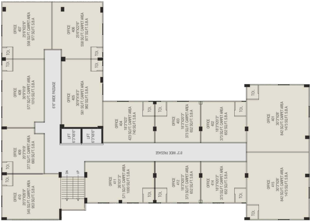 Floor Plan of Lalan Ashwamegh Elegance 3 in Ambawadi, Ahmedabad - Image 318176