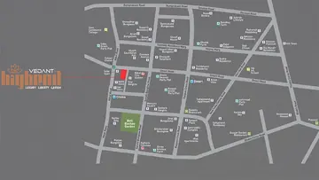 Location of Vedant Highend - Image 318289