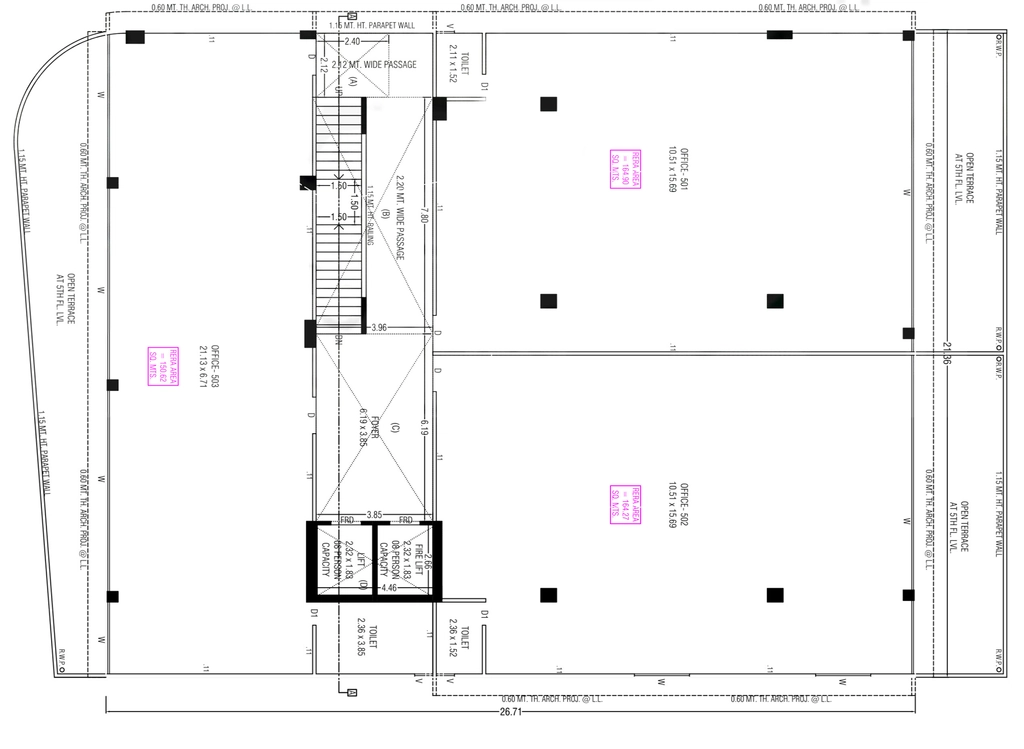 Floor Plan of Vedant Skywalk in Gota, Ahmedabad - Image 318390