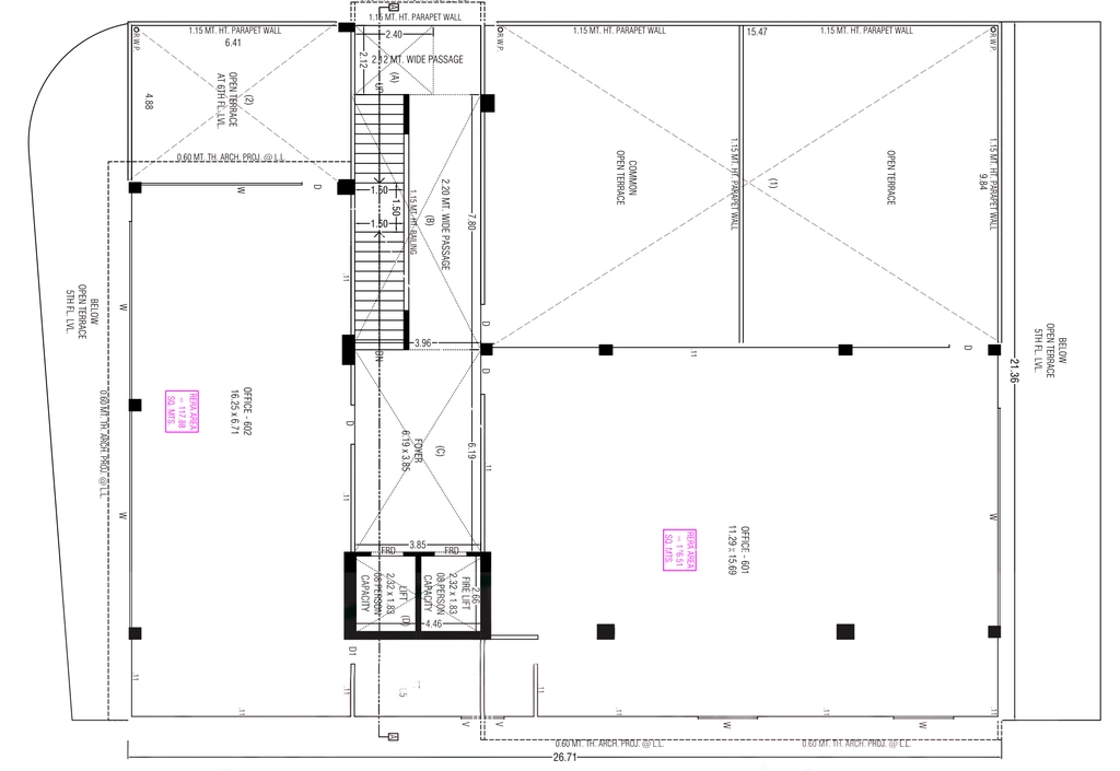 Floor Plan of Vedant Skywalk in Gota, Ahmedabad - Image 318389