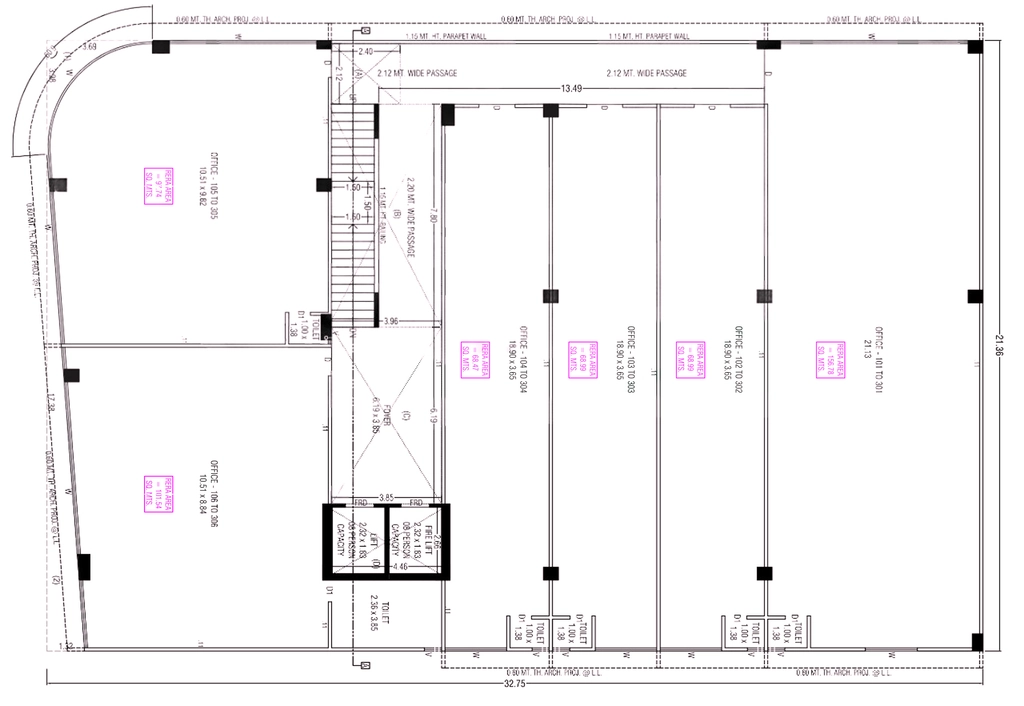 Floor Plan of Vedant Skywalk in Gota, Ahmedabad - Image 318388