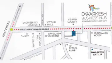 Location of Dwarkesh Business Hub - Image 318366