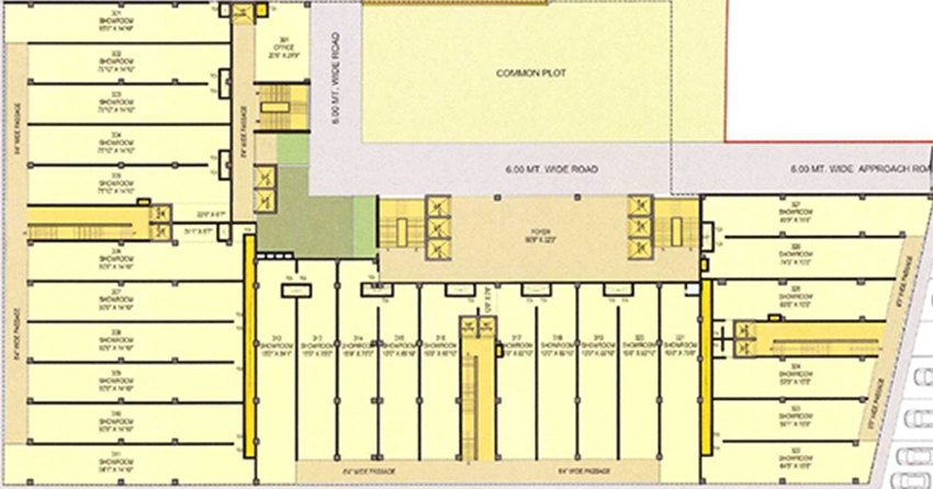 Floor Plan of Poddar Emporis in Motera, Ahmedabad - Image 318443