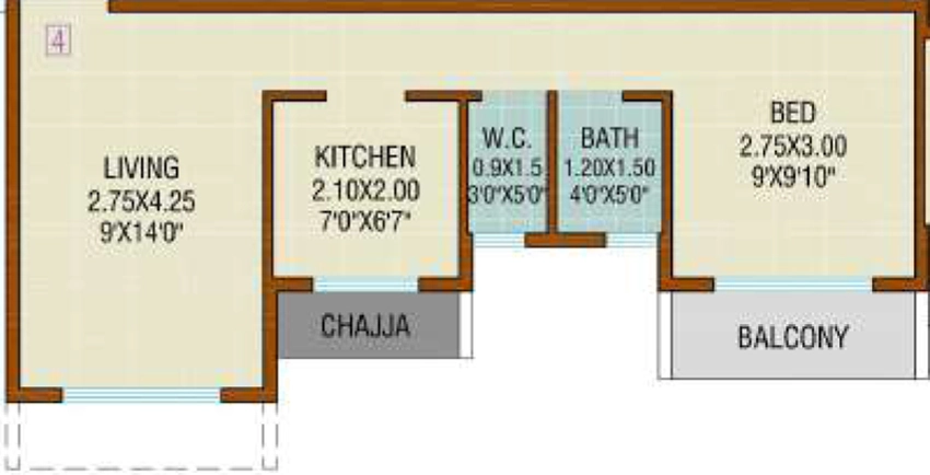 1 BHK Flat in Shreeji Chamunda Elite in Panvel, Navi Mumbai - Image 869109