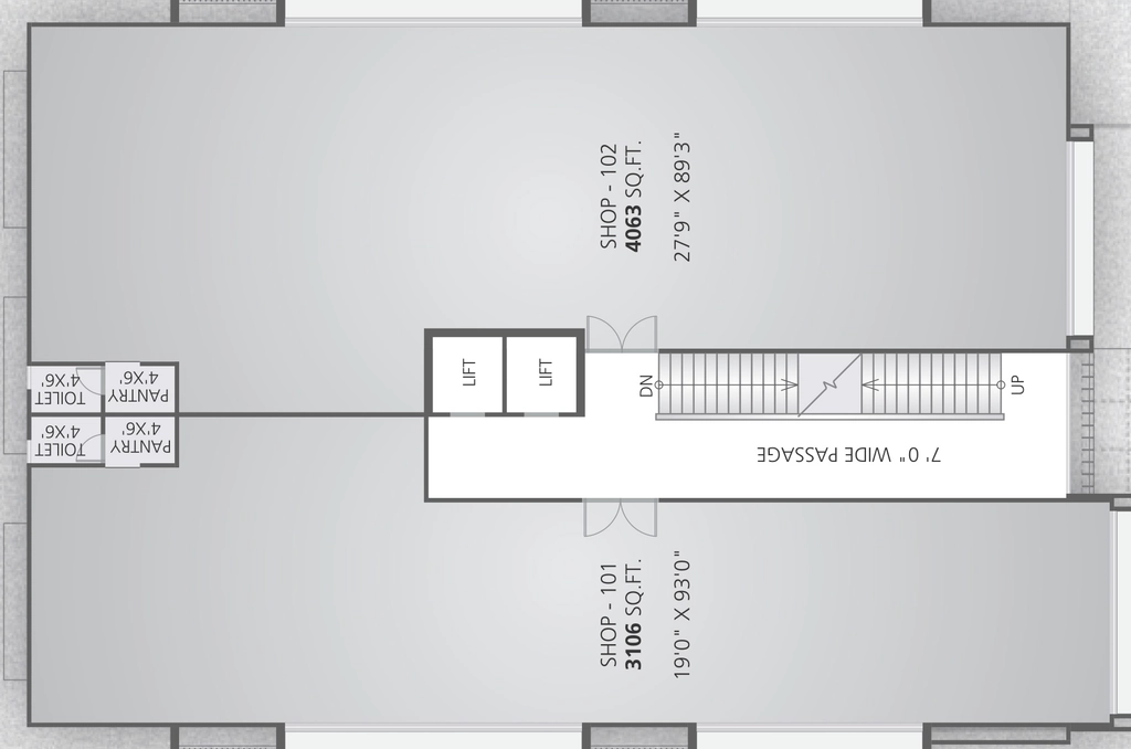 Floor Plan of Amarnath Business Centre in Navrangpura, Ahmedabad - Image 318563