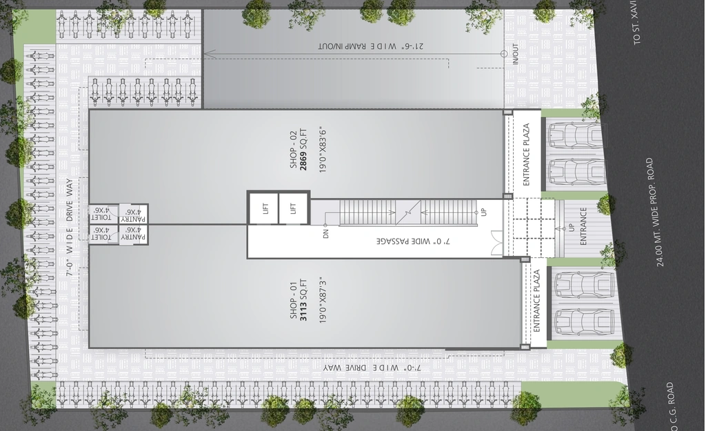 Master Plan of Amarnath Business Centre in Navrangpura, Ahmedabad - Image 318562