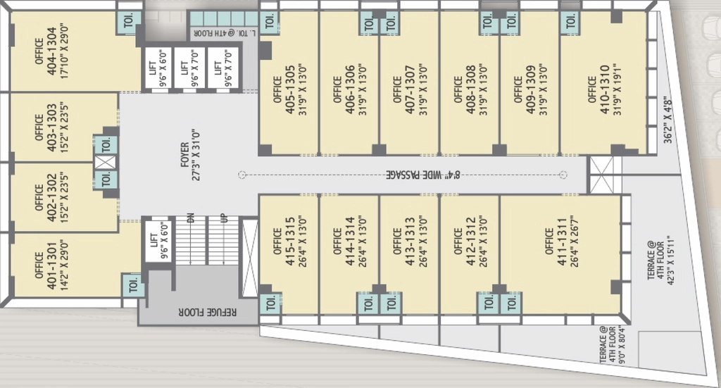 Floor Plan of Diamond Centrum Heights in Akhbar Nagar, Ahmedabad - Image 318640