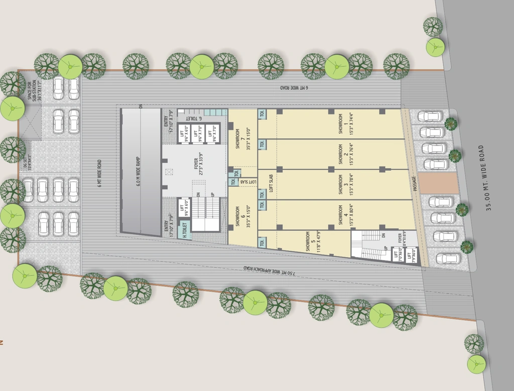 Master Plan of Diamond Centrum Heights in Akhbar Nagar, Ahmedabad - Image 318638