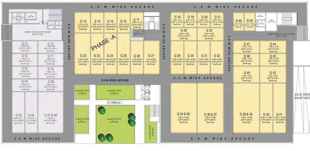 Floor Plan of Apollo Gold Plaza in Nipania, Indore - Image 318694