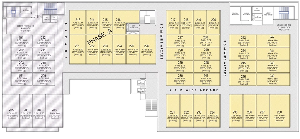 Floor Plan of Apollo Gold Plaza in Nipania, Indore - Image 318695
