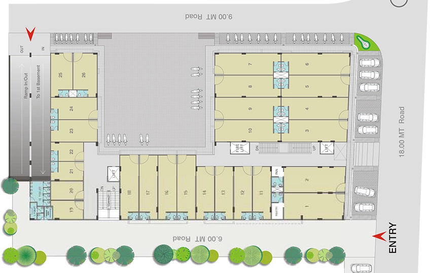 Master Plan of Gala Hub in Bopal, Ahmedabad - Image 318683