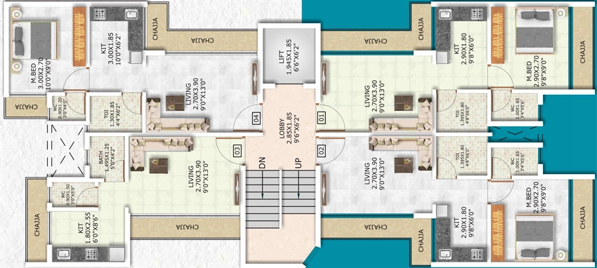 Floor Plan of Rajmudra Toshal Villa in Ulwe, Navi Mumbai - Image 318742