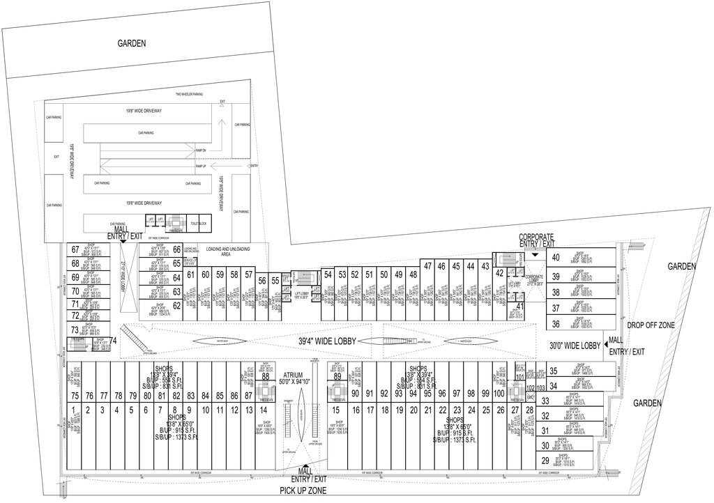 Floor Plan of BCM Zodiac in Nipania, Indore - Image 318779