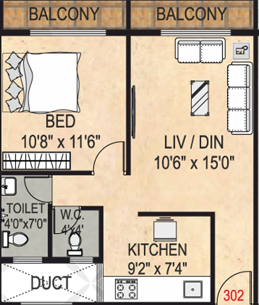 1 BHK Flat in Shree Parshwanath Chs in Vashi, Navi Mumbai - Image 869302