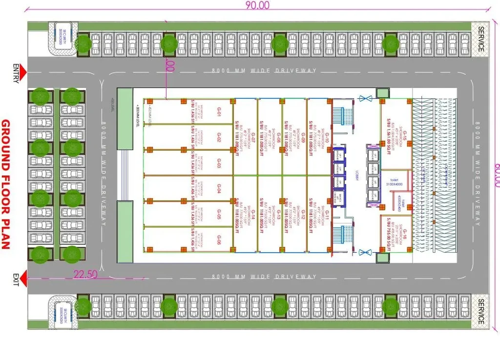 Floor Plan of C21 Paradise in Super Corridor, Indore - Image 318817