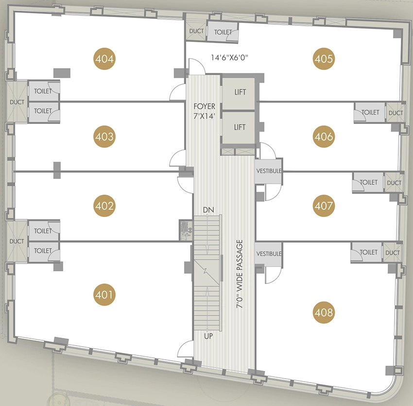 Floor Plan of HRG Mercado in CG Road, Ahmedabad - Image 318835