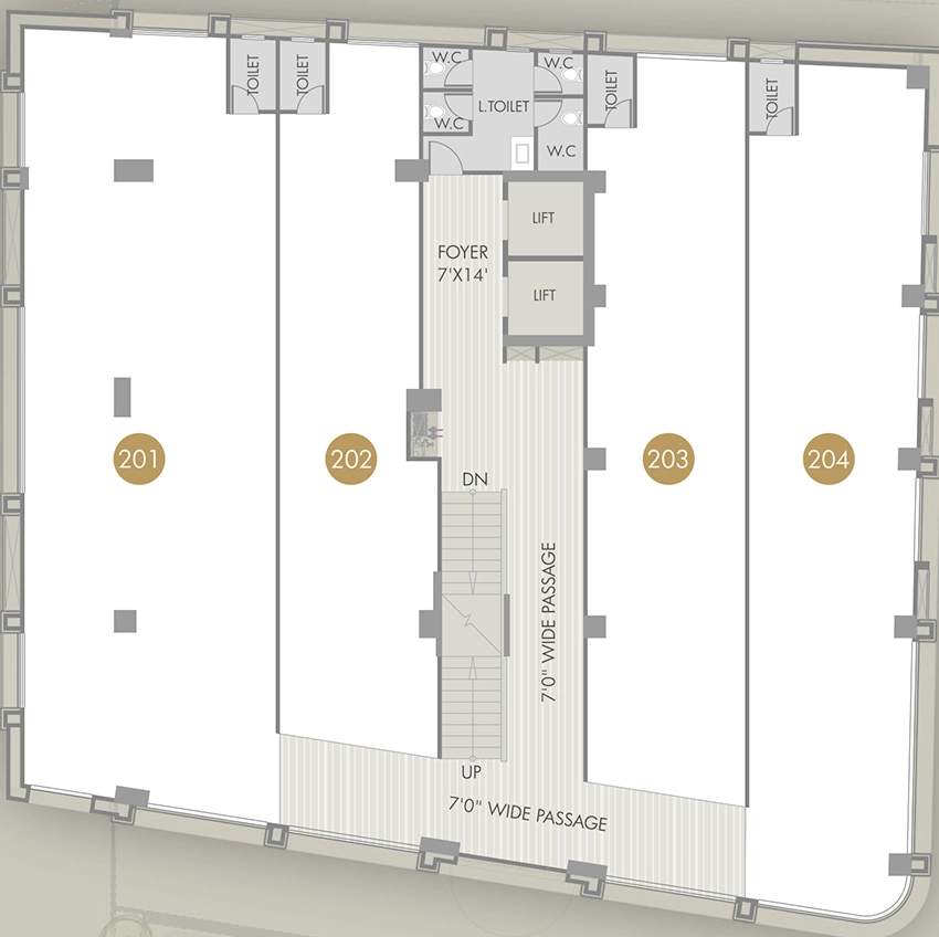 Floor Plan of HRG Mercado in CG Road, Ahmedabad - Image 318834