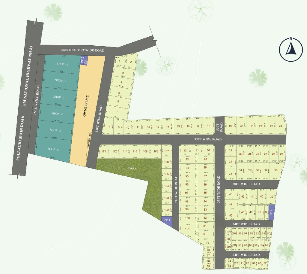 Master Plan of G Square Emerald Enclave in Pollachi, Coimbatore - Image 318857