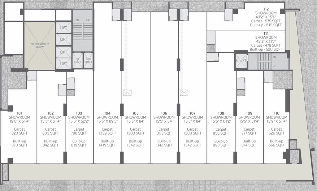 Floor Plan of Skye Corporate Park in Vijay Nagar, Indore - Image 318923
