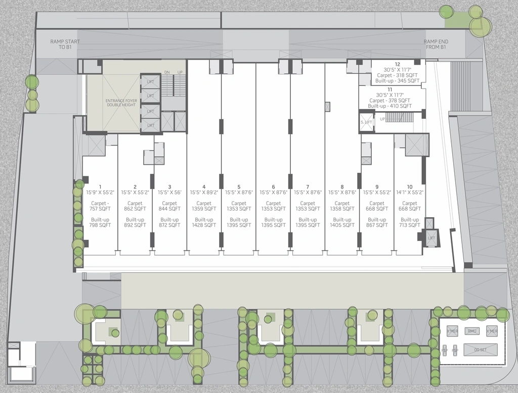 Floor Plan of Skye Corporate Park in Vijay Nagar, Indore - Image 318924