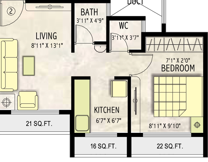 1 BHK Flat in Surana Samruddhi in Dronagiri, Navi Mumbai - Image 869409