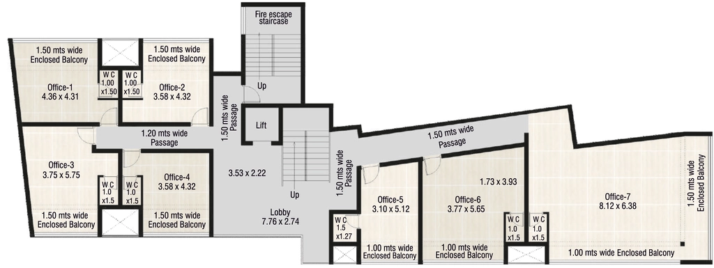 Floor Plan of Laurus Enclave in Mapusa, Goa - Image 319037