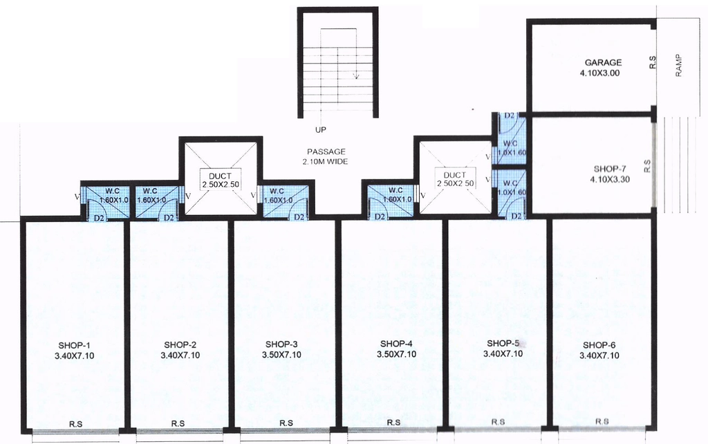 Floor Plan of R & A Adityas Pride in Nuvem, Goa - Image 319042