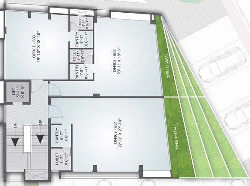 Floor Plan of JP 12th Business Hub in Ambawadi, Ahmedabad - Image 319067