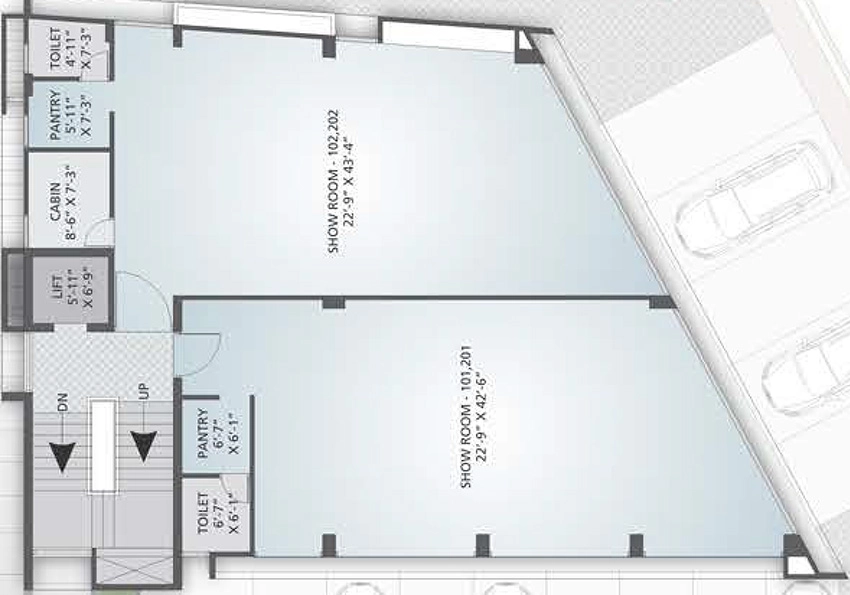 Floor Plan of JP 12th Business Hub in Ambawadi, Ahmedabad - Image 319066