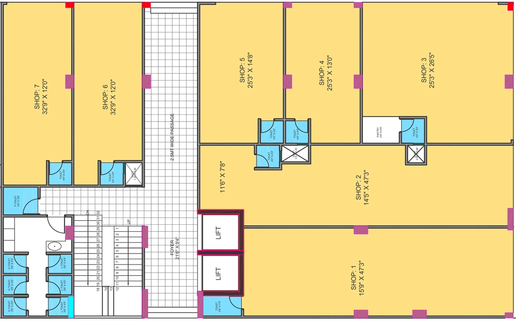 Floor Plan of Money Plant Business Hub in Gota, Ahmedabad - Image 319128