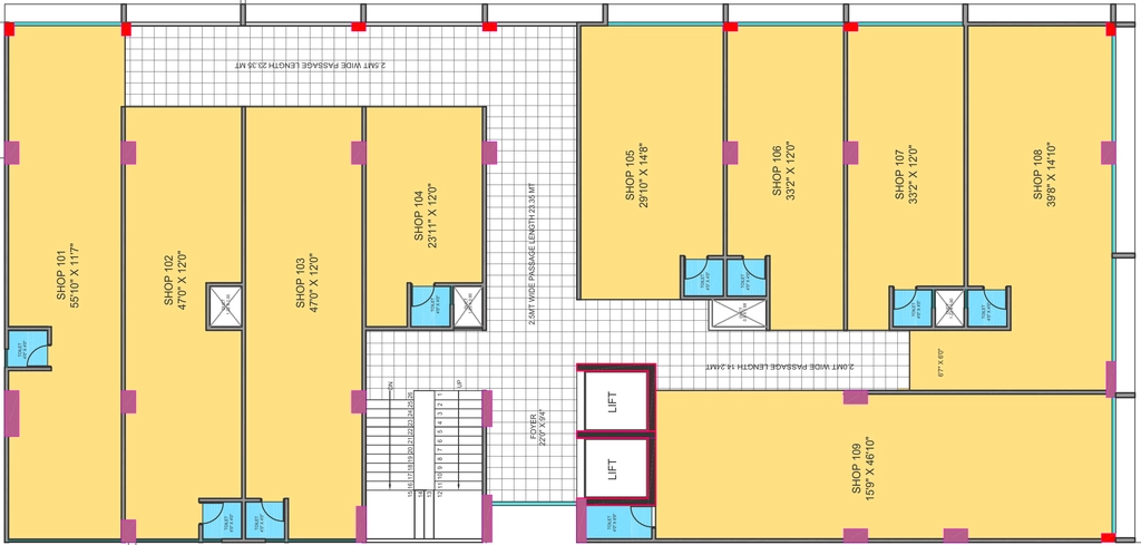 Floor Plan of Money Plant Business Hub in Gota, Ahmedabad - Image 319129