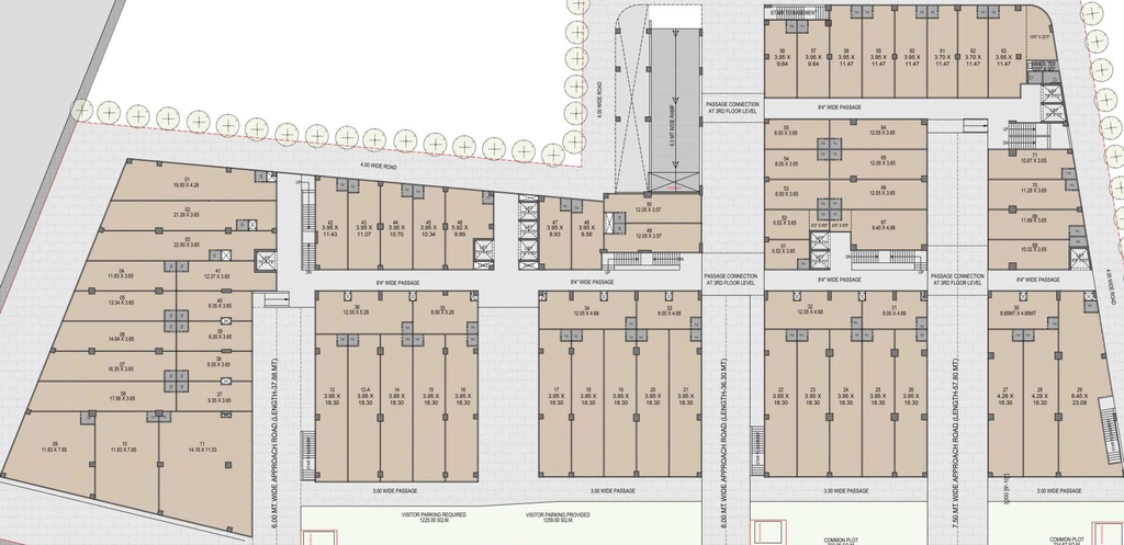 Floor Plan of Money Plant Junction in Naranpura, Ahmedabad - Image 319142