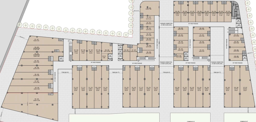 Floor Plan of Money Plant Junction in Naranpura, Ahmedabad - Image 319143